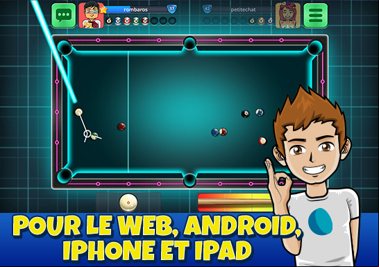 Billard boule 8 online - 3